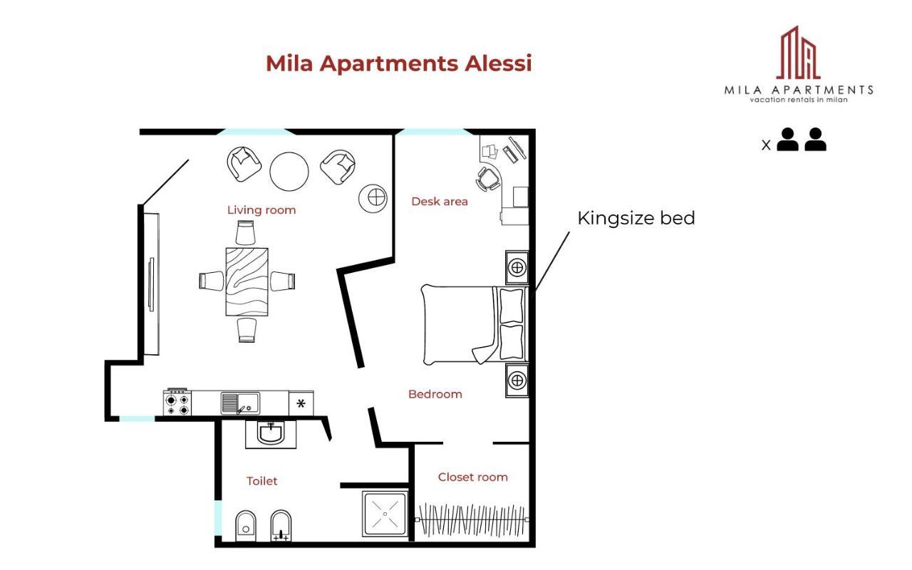 Mila Apartments Alessi Milan Exterior photo